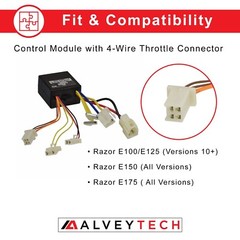 ZK2400-DP-LD Control Module with 4-Wire Throttle Connector for the Razor E175