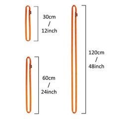 16mm Nylon Sling Runner 60cm 24inch Fluorescent Orange One Unit