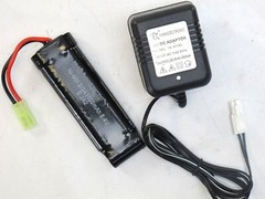 Airsoft Charger & Battery 1100mAh 8.4v Mini Tamiya Plug for Electric Airsoft Gun