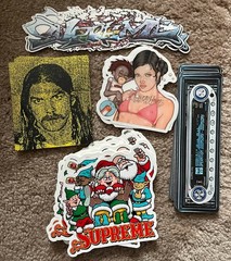 Supreme Assorted Stickers Lot of 5 + 2 random free stickers (Multiple Bundles)