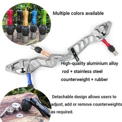 Archery Bow Riser Stabilizer Weight Damper Compound Recurve Bow Hunting Silencer