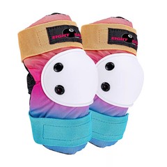 EIGHT BALL KIDS PAD SET 3PK, ELBOW, KNEE, WRIST PROTECTION, AGE 8+ – SUNSET
