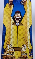 2004 Greg Lutzka «Gucci Suit» Almost Skateboard Deck Rare Vintage 7.5×31 inches