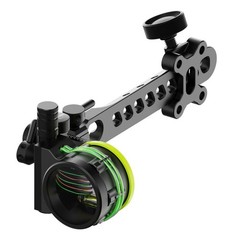 Compound Bow Sight 5 Pin .019″ Adjust 4X 6X 8X Lens Archery Hunting Target RH LH