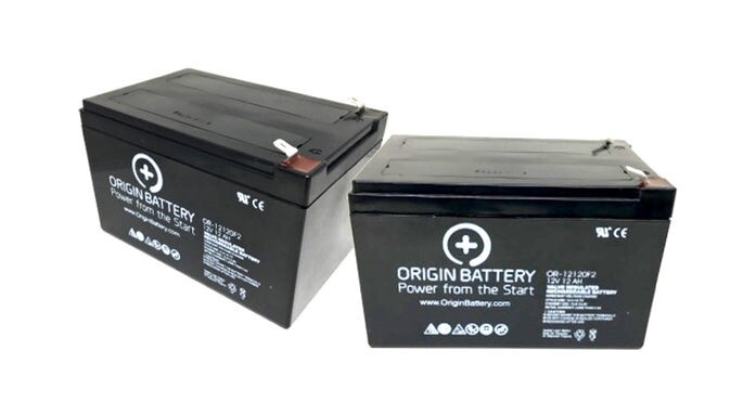 Electra Scoot-n-Go Battery Kit – 2 Pack 12V 12AH, 1 Year Warranty