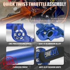 JXPANG 7/8″ blue twist throttle Type B