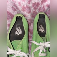 Grunge retro Vans Lime Green Sneakers men’s size 6 shoes