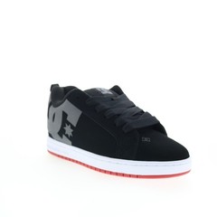 DC Court Graffik 300529-BYR Mens Black Skate Inspired Sneakers Shoes 10.5