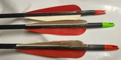 9-Mixed Used Carbon Shafts-28” Some Need Fletchings & Inserts See Pics