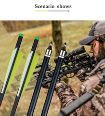 20″ Crossbow Bolts Crossbow Arrow OD 8.8 Half Moon Nock for Crossbow under 250lb