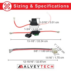 24 Volt 7 Ah Battery Pack for Razor Ground Force Go-Kart (Versions 13+ Harness)