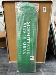 Vintage Schmitt Stix Yard Stick Skateboard Deck Green Reissue New In Shrink