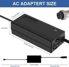 Battery Charger Adapter For Apollo 52V Ghost, Phantom, Explore, Pro (NOT 60V!!)
