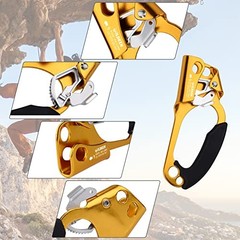 Climbing Hand Ascender Outdoor Mountaineering Tree Arborist Gold – Right