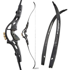 62″ ILF Archery Recurve Bow 30-60lbs Takedown 19″ Riser American Hunting Shoot