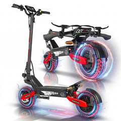 EOEOTWO 1200W Electric Scooter for Adults 30MPH 48V 13Ah 11″ Off-Road Foldable