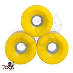 Cal 7 Skateboard Cruiser Yellow Color 70mm 83a Wheel With Bearing