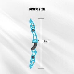 23″ ILF Recurve Bow Riser Handle Takedown Archery Right Hand Hunting