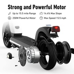 NIU KQi1 Pro Electric Scooter 250W Power, 15.5 Miles Range, Portable