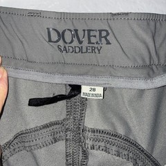 Dover Saddlery Gray Riding Breeches Full Seat Tapered Equestrian Pants Wo Sz 28