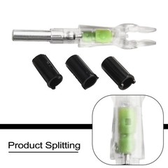 6/12pcs Archery Glowing LED Nocks ID5.2mm for Crossbow Arrows Tails Hunting Tool