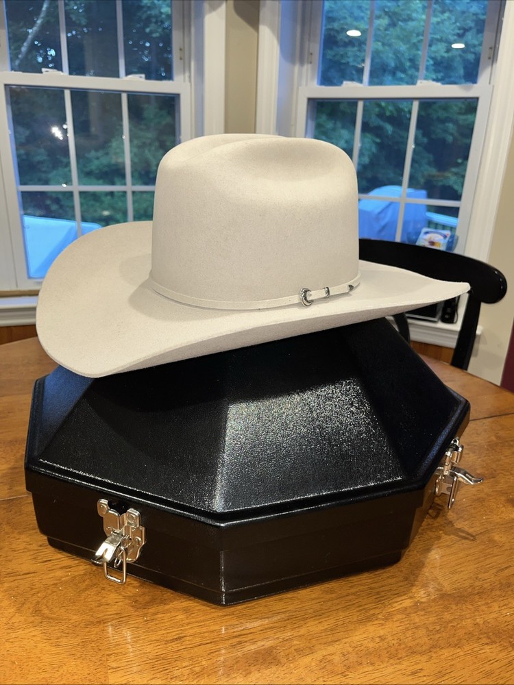 CAVENDERS RODEO KING Men’s Felt Western Cowboy Hat Gray ~Size 7 1/4 ~ New Unworn