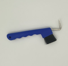 Blue Handle Horse Hoof Pick with Brush, Hoof Pick Type, MPN Does Not Apply