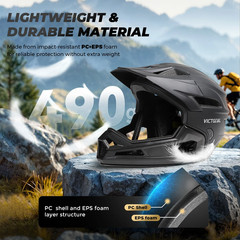 Adult Detachable MTB Bicycle Full Face Helmet for Men Motorcycle Head Protection
