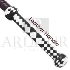 Genuine Cowhide Leather Bullwhip Chocolate Brown 04Feet Bull whip