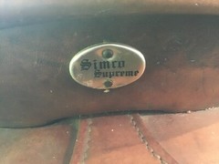 SIMCO SUPREME Western Saddle 14” Vintage Tooled Leather Ranching Western Cowboy