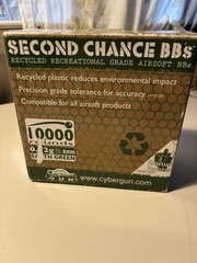Soft Air CyberGun 10,000 Second Chance Recycled 0.12g 6mm Earth Green BBS Rounds