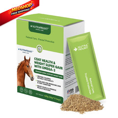 Nutramount Horse Weight Gain Supplement – Omega-3 Flaxseed Formula, Box