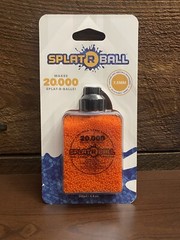 New Sealed SplatRball 20,000 Rounds 7.5mm Orange Ammo Certified Splat-R-Ball