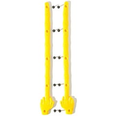 (Dealer 10-Pack Lot) Enjoi Skateboards the Bird Rails Sliders 13.5″ Yellow