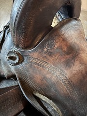 Vintage Simco Western Saddle Rustic Ranch Decor Restoration Project- As Is