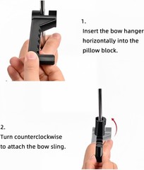 5.4″ Universal Bow Hanger for Compound Bow, Headrest Mount for Truck SUV Car