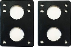 Lightweight Black Riser Pads for Longboards – 12mm with Installation Screws