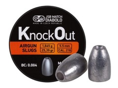 JSB Match 200 Count KNOCKOUT SLUG HP 5.5mm .216 / .22 Caliber Airgun Pellets