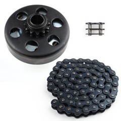 Centrifugal Clutch 3/4 in Bore 12 Tooth with 35 Chain For Go Kart Mini Bike ATV