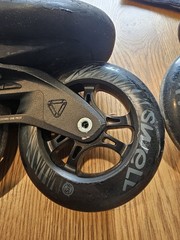 Powerslide Swell PS Triple Black 110 Inline Skates Trinity Sizes M9, W10 Used