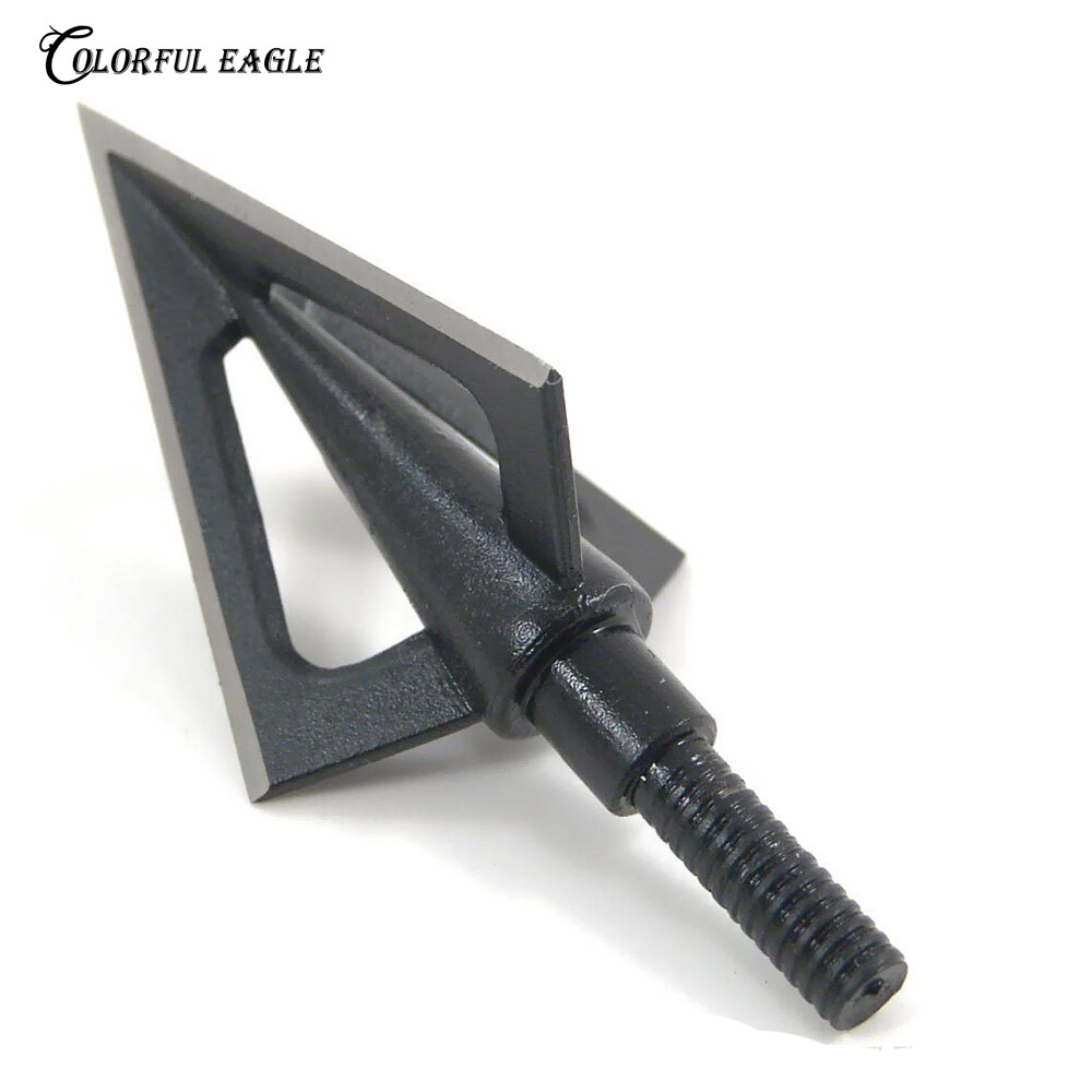 6/12pcs 100Grain Broadheads 3 Blade Hunting Archery Arrow Heads Points Tips