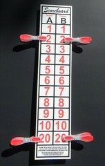 SCOREBOARD, for Washers toss games, other outdoor games, (Will score up to 30)