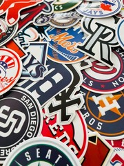 30pcs MLB Baseball Stickers – All 30 Teams Logo – Waterproof Vinyl Stickers
