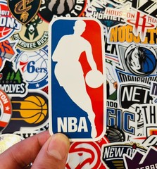 31pcs NBA Basketball Stickers – All Team Logos – Waterproof Vinyl Stickers