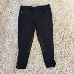 Women’s Size 34R Black Tailored Sportsman Knee Patch Horseback Riding Breeches