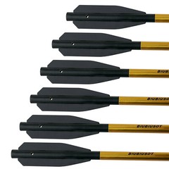 12Pcs Aluminium 6.3» Crossbow Bolts Barb Arrows No Escape 50-80lb Lethal shoot