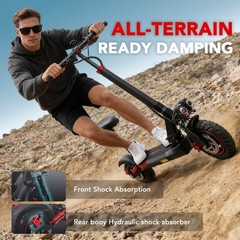 FREEBOY J01 Electric Scooter with Seat 800W 48V15AH 28MPH 10» Folding E-Scooter