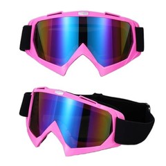 Motorcycle Goggles Dirt Bike ATV Off-road Riding Motocross Pink Colorful Blue