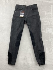 Ovation Riding Pants Ladies 26R Black Lda SoftFlex Classic Knee-Patch Breech