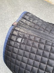 LeMieux ProSport Dressage Suede Quilted English Saddle Pad Navy Blue